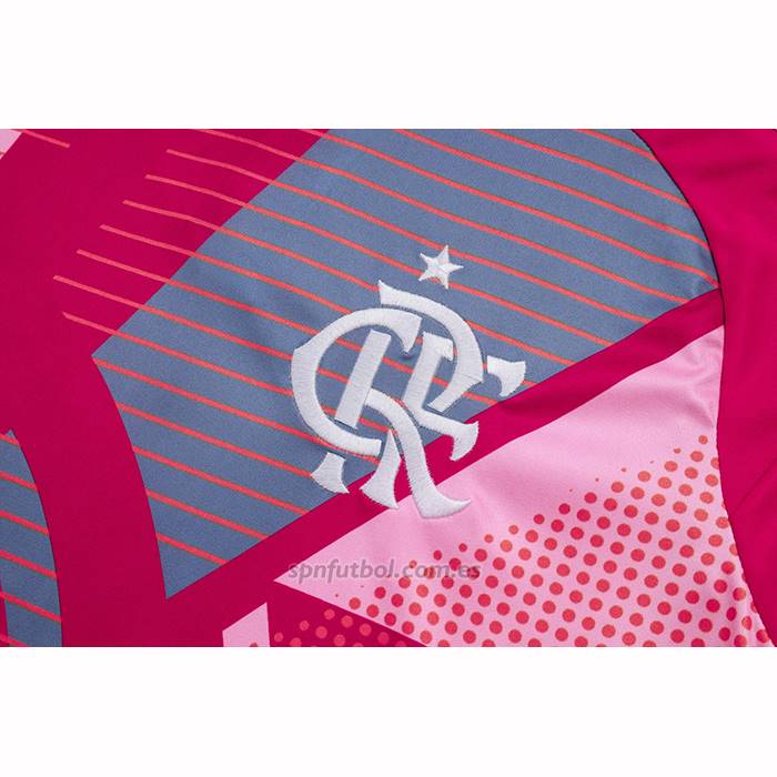 Chandal del Flamengo Manga Corta 2025-2026 Rosa - Pantalon Corto